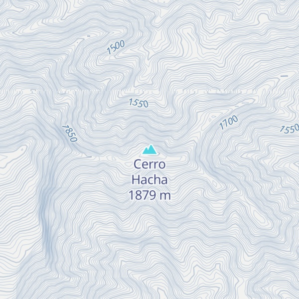 Map of Cerro Hacha