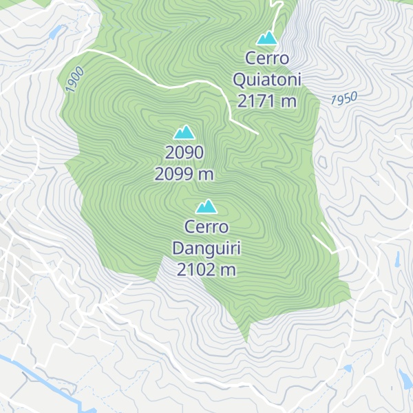Map of Cerro Danguiri