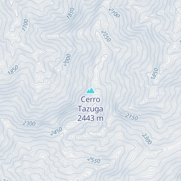 Map of Cerro Tazuga