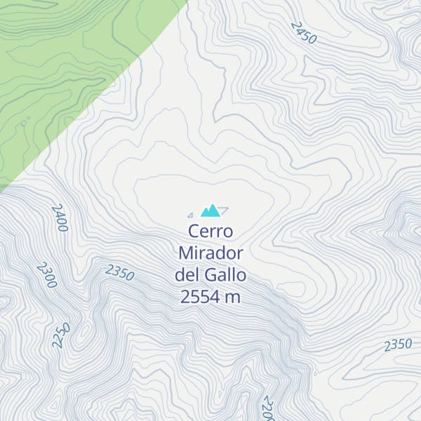 Map of Cerro Mirador del Gallo
