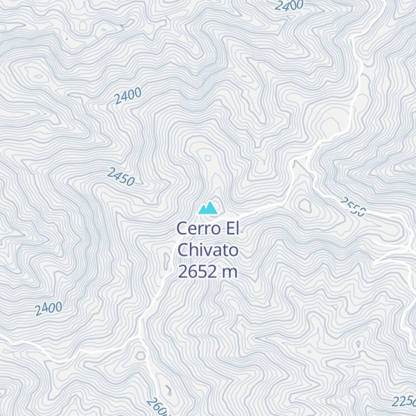 Map of Cerro El Chivato