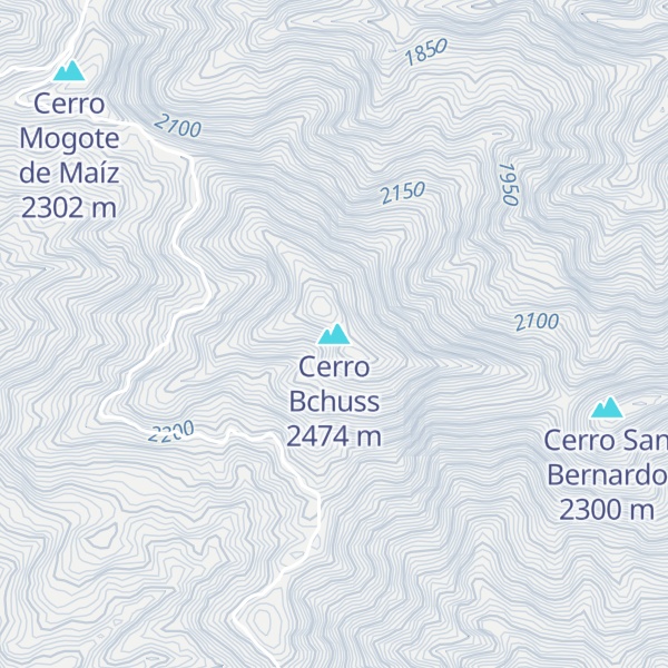 Map of Cerro Bchuss