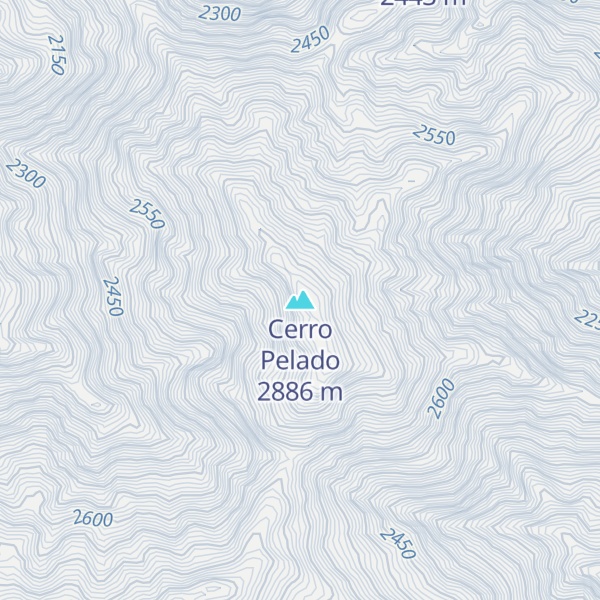 Map of Cerro Pelado