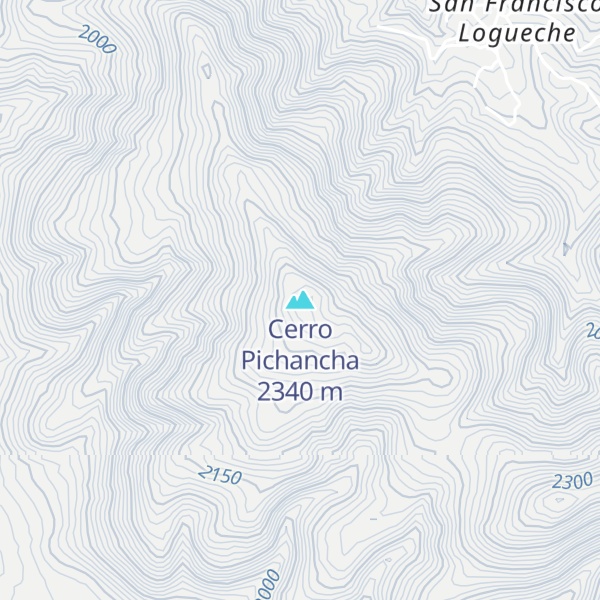 Map of Cerro Pichancha