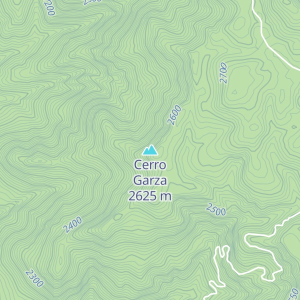 Map of Cerro Garza