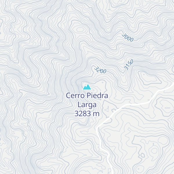 Map of Cerro Piedra Larga