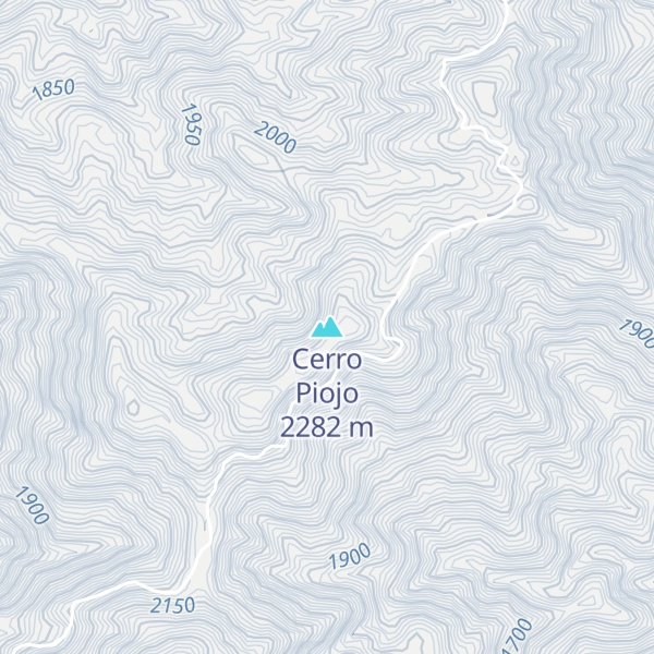 Map of Cerro Piojo