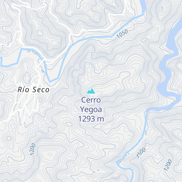 Map of Cerro Yegoa