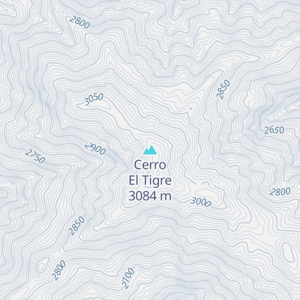 Map of Cerro El Tigre