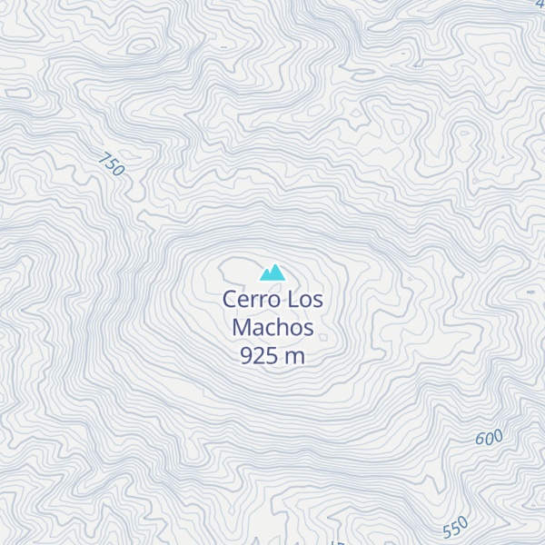 Map of Cerro Los Machos