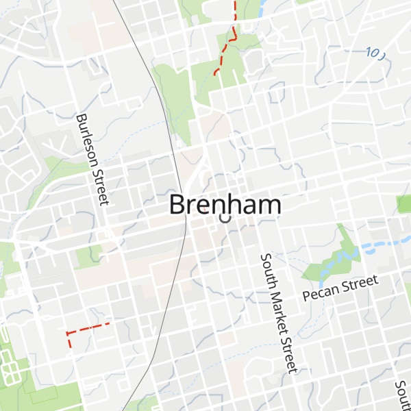 Map of Brenham Visitor Center