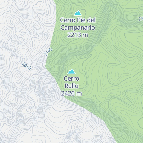 Map of Cerro Rullu