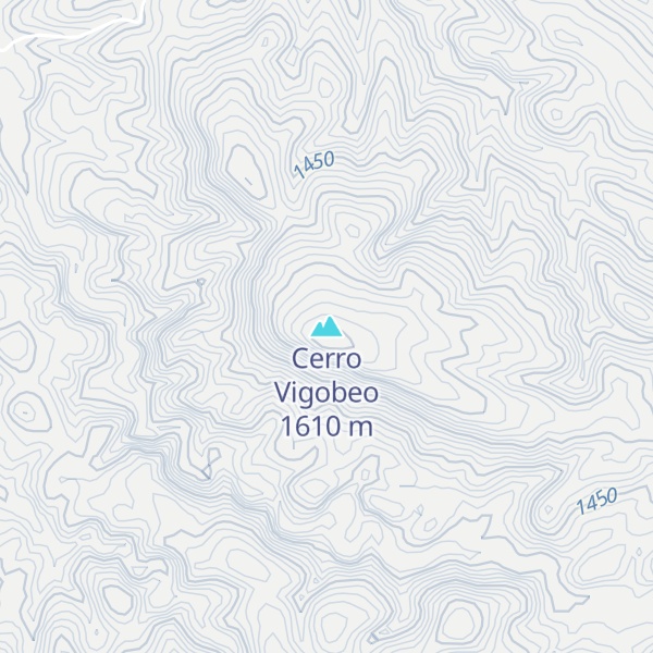 Map of Cerro Vigobeo