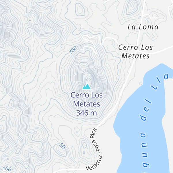 Map of Cerro Los Metates
