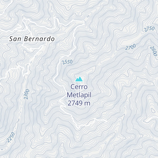 Map of Cerro Metlapil