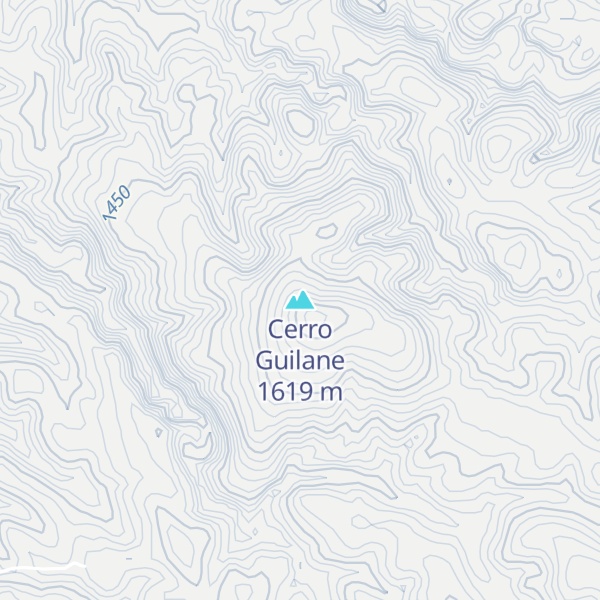 Map of Cerro Guilane