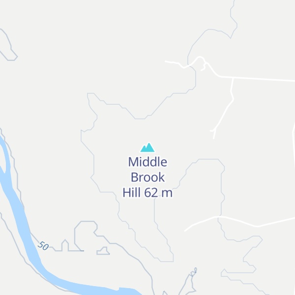 Map of Middle Brook Hill