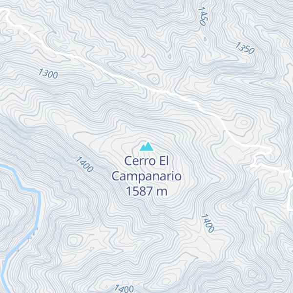 Map of Cerro El Campanario