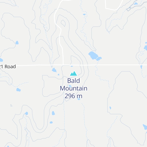 Map of Bald Mountain