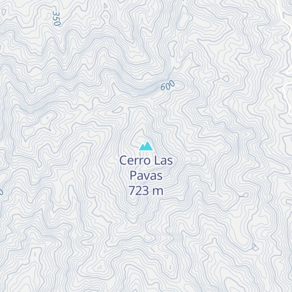 Map of Cerro Las Pavas