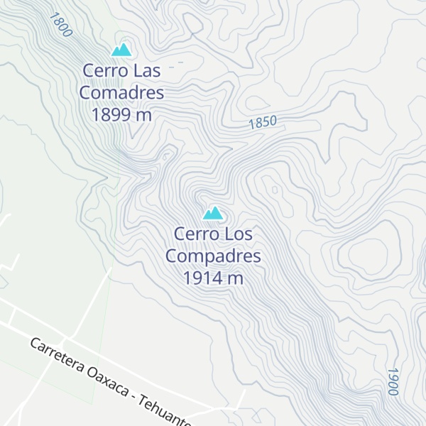 Map of Cerro Los Compadres