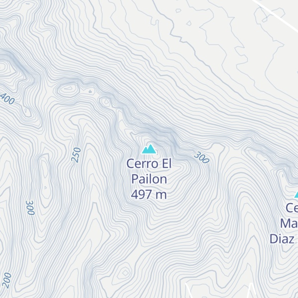 Map of Cerro El Pailon