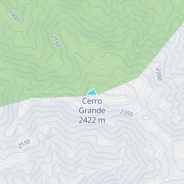 Map of Cerro Grande