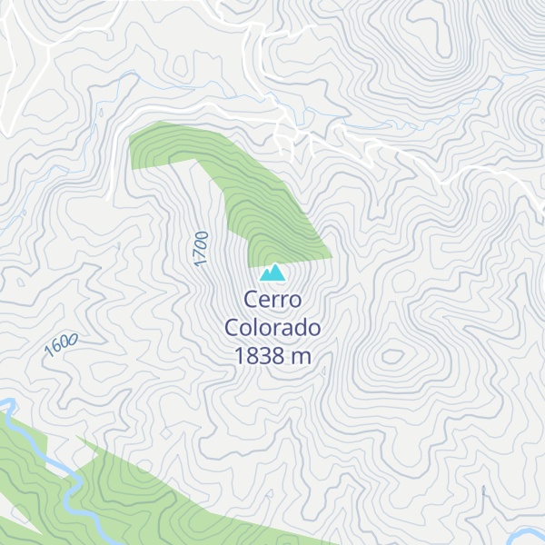 Map of Cerro Colorado