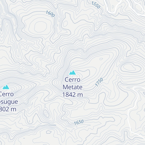 Map of Cerro Metate