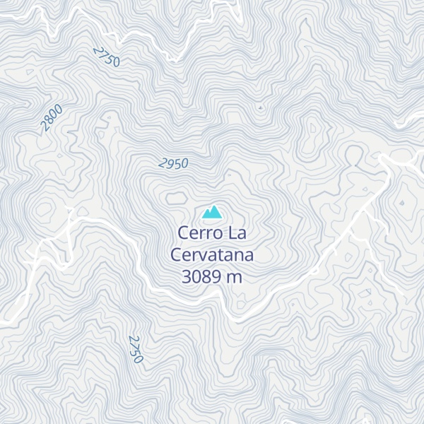 Map of Cerro La Cervatana