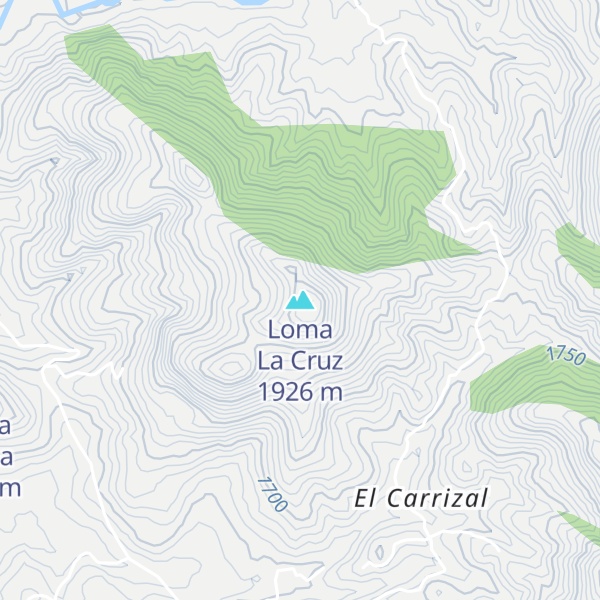 Map of Loma La Cruz