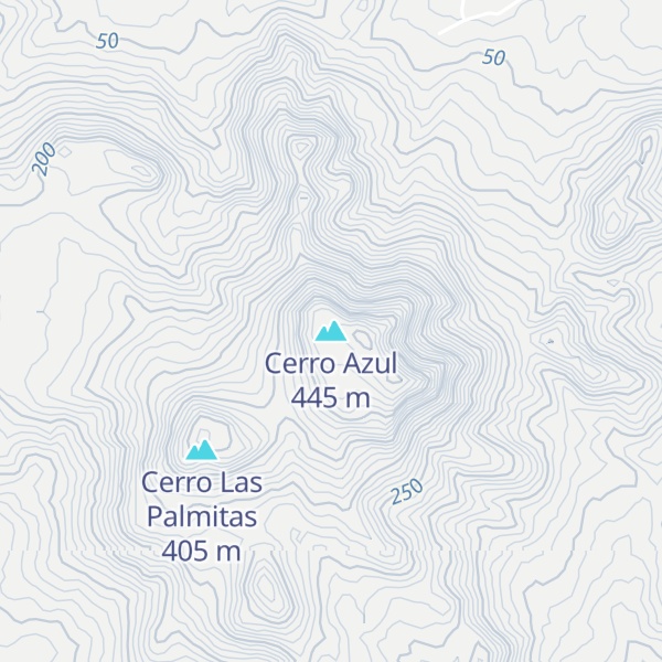 Map of Cerro Azul