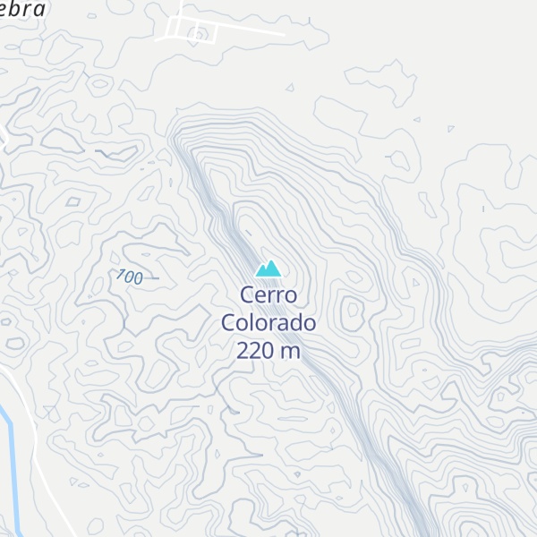 Map of Cerro Colorado
