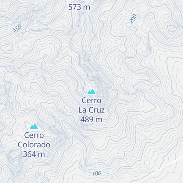 Map of Cerro La Cruz