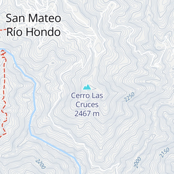 Map of Cerro Las Cruces