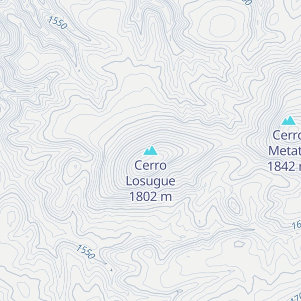 Map of Cerro Losugue