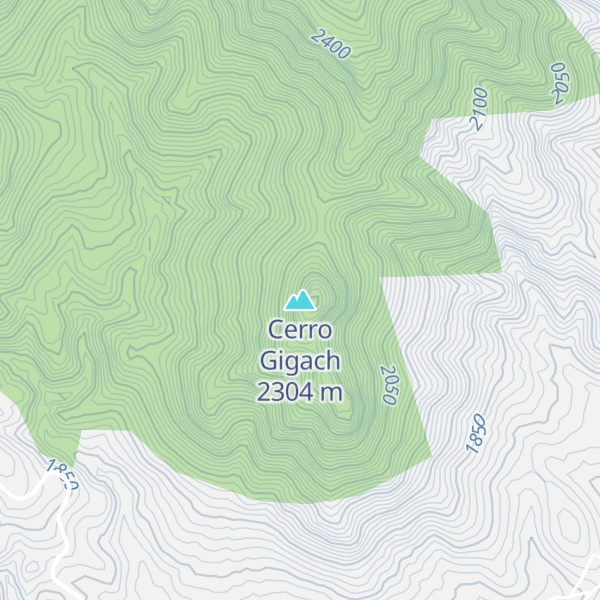 Map of Cerro Gigach