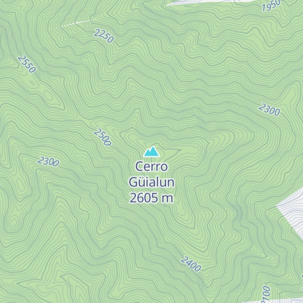 Map of Cerro Güialun
