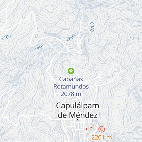 Map of Cabañas Rotamundos