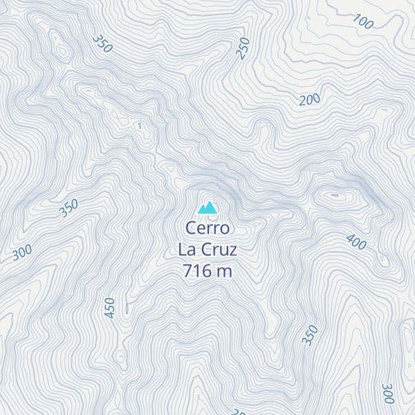 Map of Cerro La Cruz