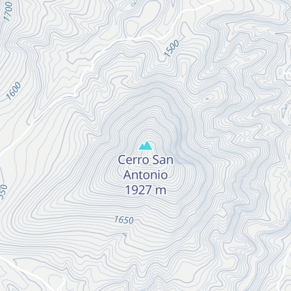 Map of Cerro San Antonio