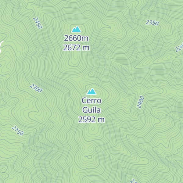 Map of Cerro Guila