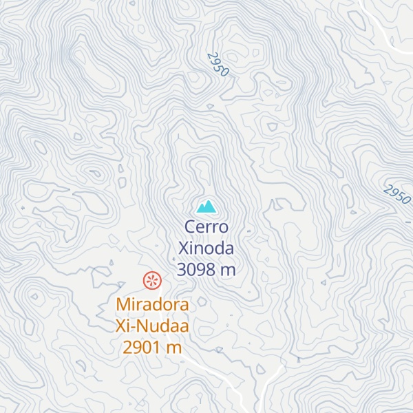 Map of Cerro Xinoda