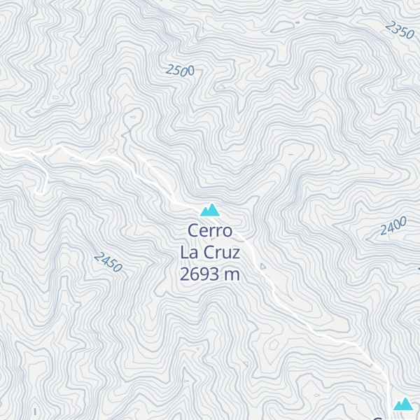 Map of Cerro La Cruz