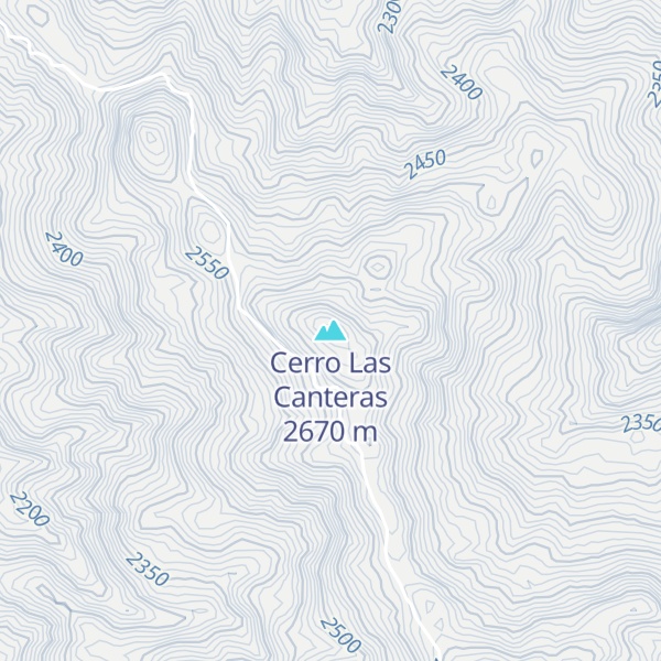 Map of Cerro Las Canteras
