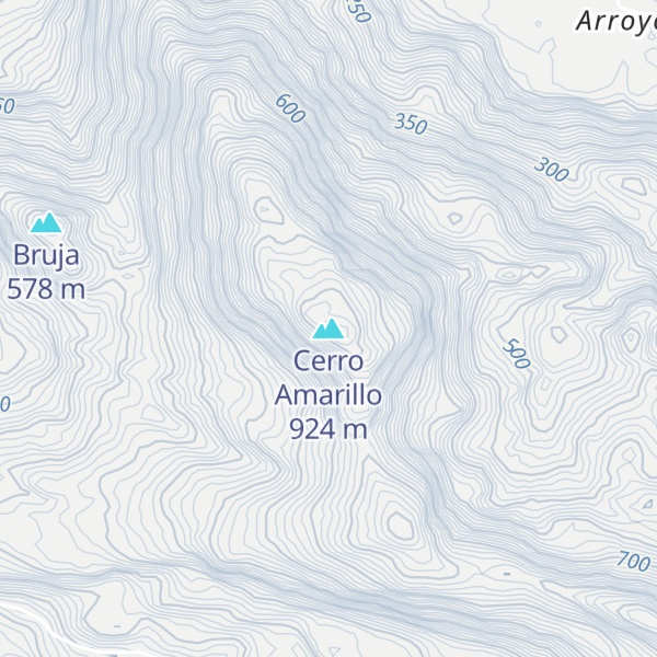 Map of Cerro Amarillo