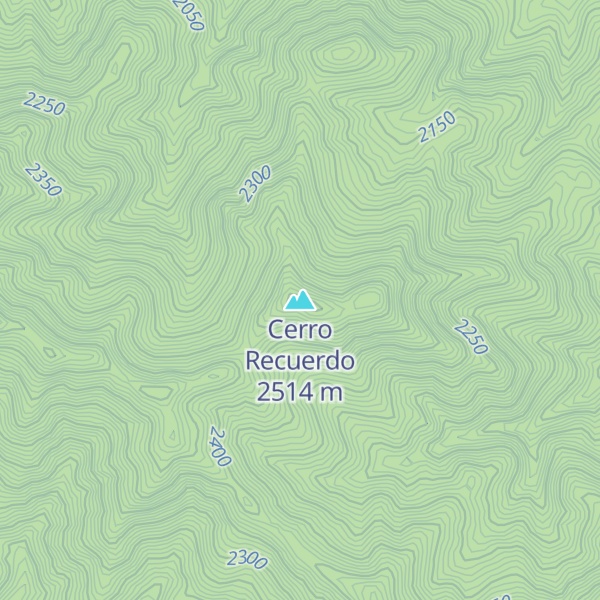 Map of Cerro Recuerdo