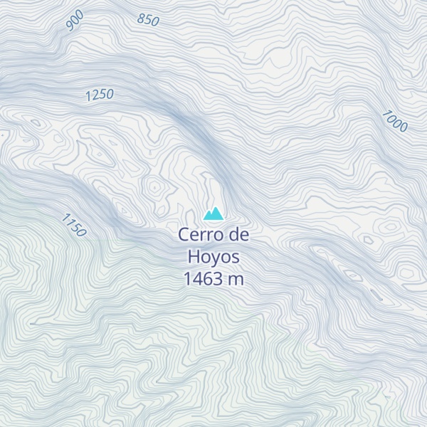 Map of Cerro de Hoyos