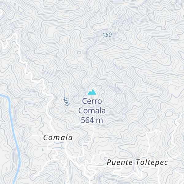 Map of Cerro Comala