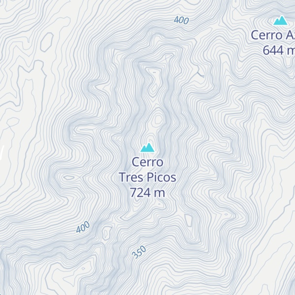 Map of Cerro Tres Picos